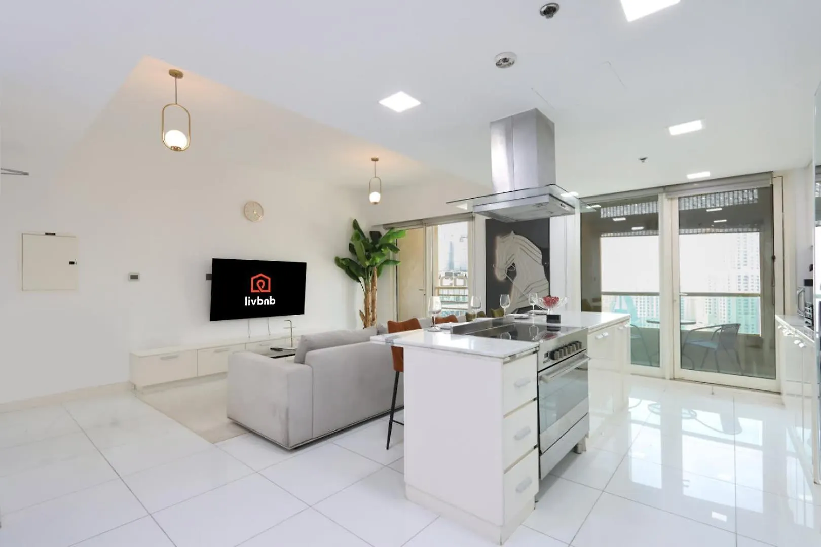 Livbnb- 3Br With Marina Views In Manchester Tower Dubai Verenigde Arabische Emiraten