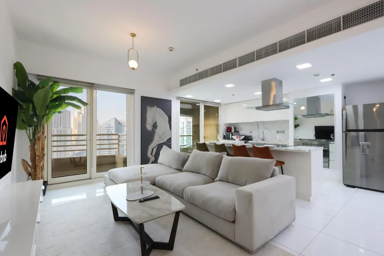 Livbnb- 3Br With Marina Views In Manchester Tower Dubai Appartement